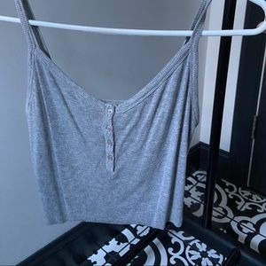Grey crop top